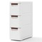 Rolling Organizer Unit Narrow Storage Cabinet with Built-In Wheels for Small Space-3-Drawer